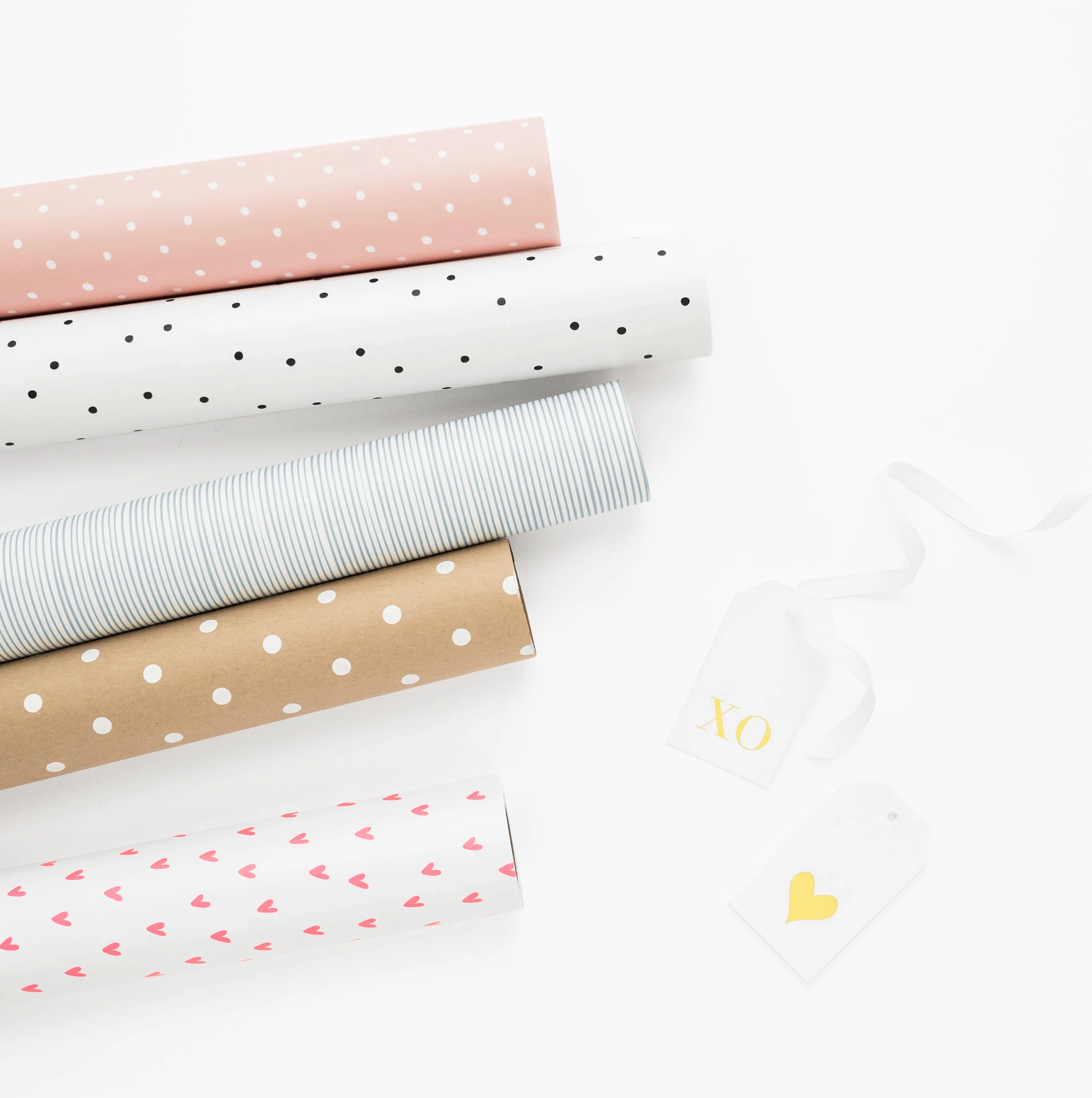 Kraft Polka Dot Wrapping Paper - Image 3
