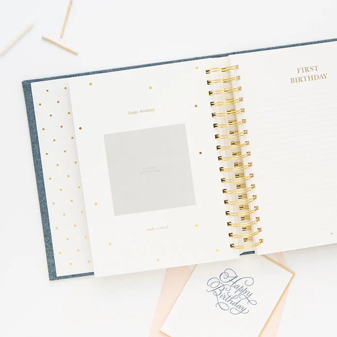 Cream and Black Pindot Baby Book - Image 3